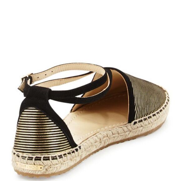 Jimmy Choo Donna Striped Metallic Espadrille 9.5 - Picture 3 of 16
